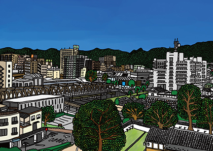 甲府帖（山梨県甲府市）<br>神山奈緒子（イラストレーター）