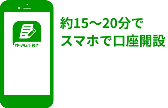 約15分〜20分で簡単に口座開設