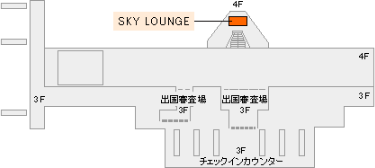 国際線旅客ターミナルビル(4階）　SKY LOUNGE