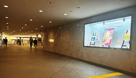 JPタワー前地下広場（丸の内）での展示会イメージ